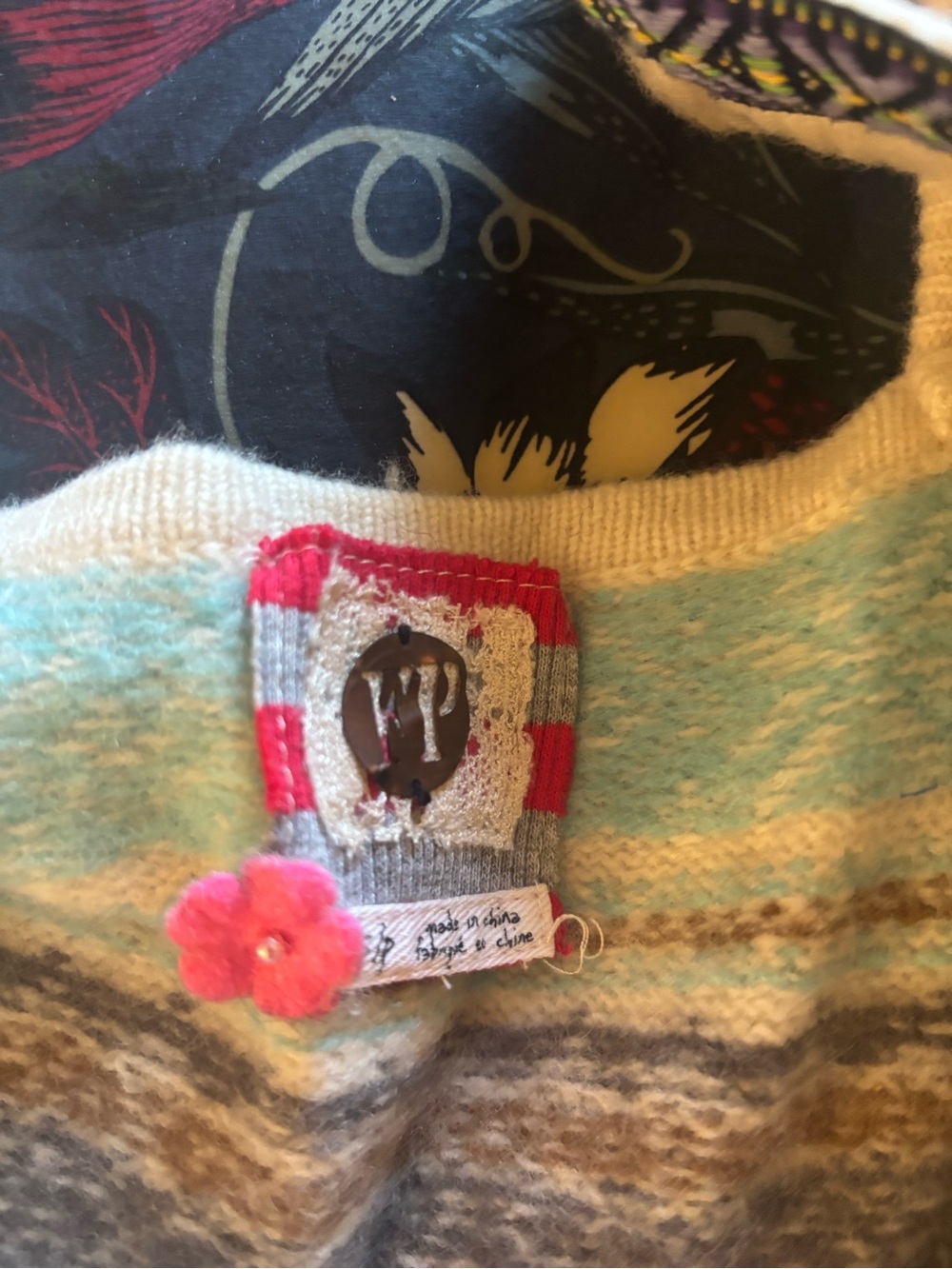 Free People Vintage Wool Fair Isle Nordic Dress - Picture 7 of 11